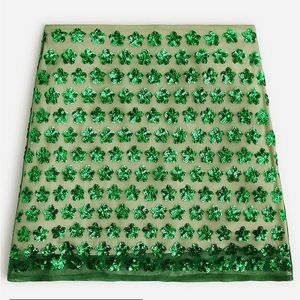 J Crew Collection limited-edition floral sequin mini skirt